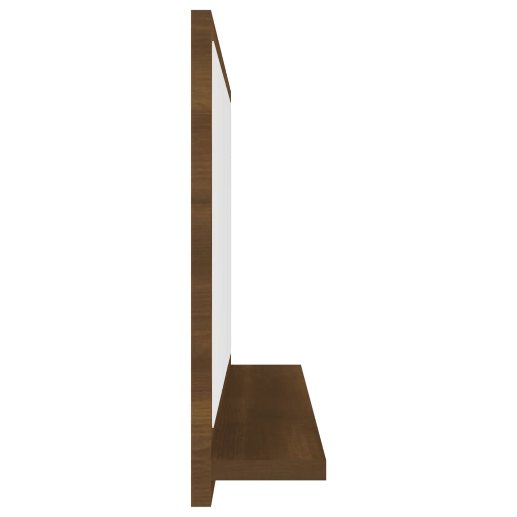 Bathroom Mirror Brown Oak 60x10.5x37 cm Engineered Wood
