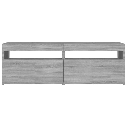 TV Cabinet with LED Lights Grey Sonoma 120x35x40 cm