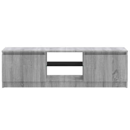 TV Cabinet with LED Lights Grey Sonoma 120x30x36 cm