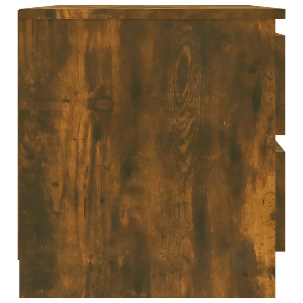 Bed Cabinet Smoked Oak 50x39x43.5 cm Engineered Wood