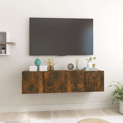 TV Cabinet Set 2 pcs Brown 60 x 30 x 30 cm Engineered Wood