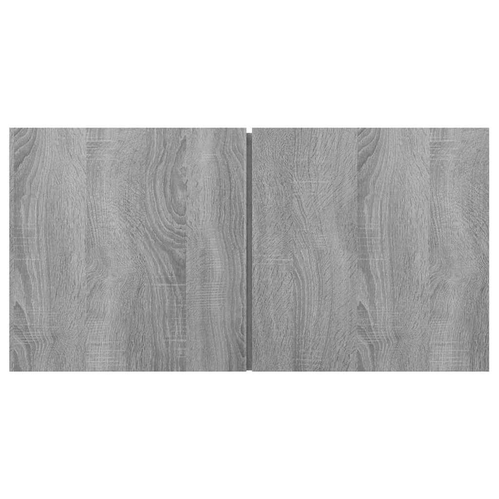 TV Cabinet Set 2 pcs Grey 60 x 30 x 30 cm Engineered Wood