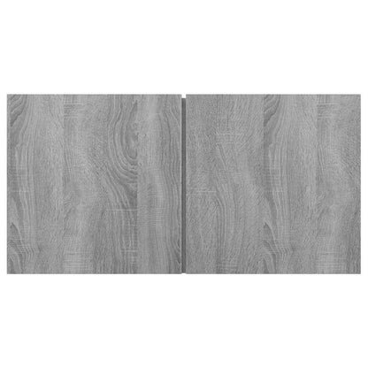 TV Cabinet Set 2 pcs Grey 60 x 30 x 30 cm Engineered Wood