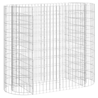 Gabion Raised Bed Galvanised Iron 120x50x100 cm