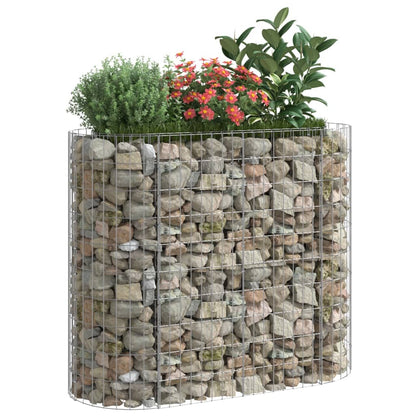 Gabion Raised Bed Galvanised Iron 120x50x100 cm