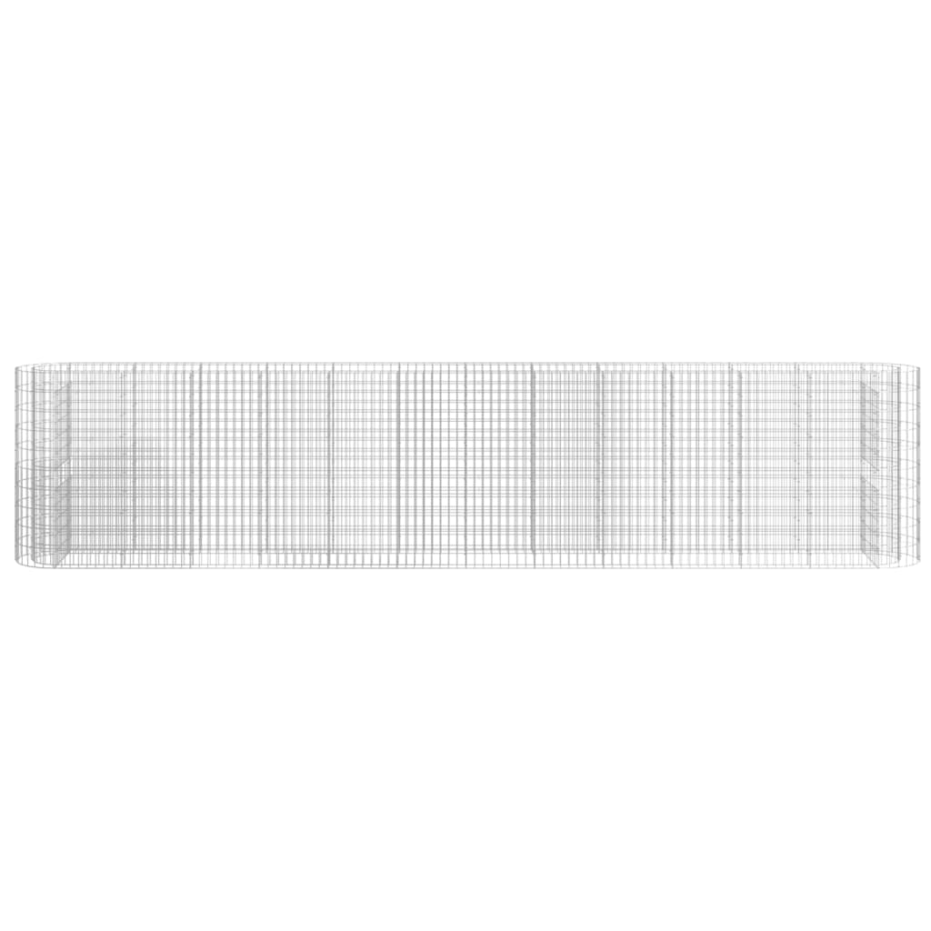 Gabion Raised Bed Galvanised Iron 470x50x100 cm