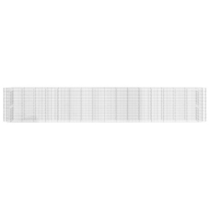 Gabion Raised Bed Galvanised Iron 610x50x100 cm