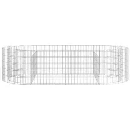 Gabion Raised Bed Galvanised Iron 200x100x50 cm