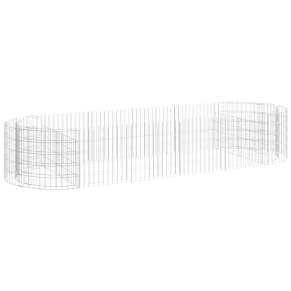Gabion Raised Bed Galvanised Iron 300x100x50 cm