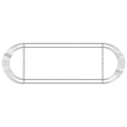 Gabion Raised Bed Galvanised Iron 300x100x50 cm