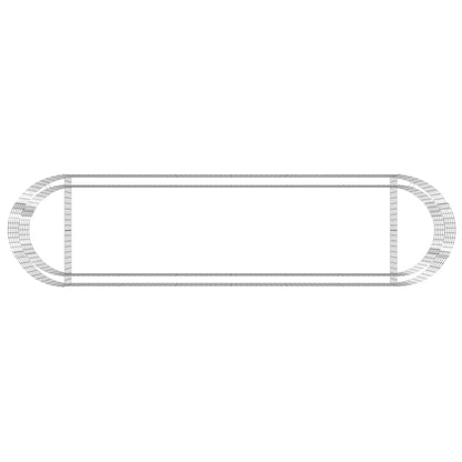 Gabion Raised Bed Galvanised Iron 400x100x50 cm