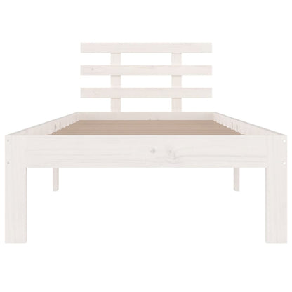 Bed Frame without Mattress White 90x190cm Single