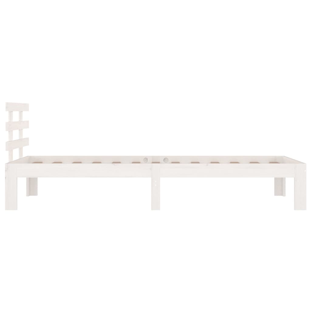 Bed Frame without Mattress White 90x190cm Single