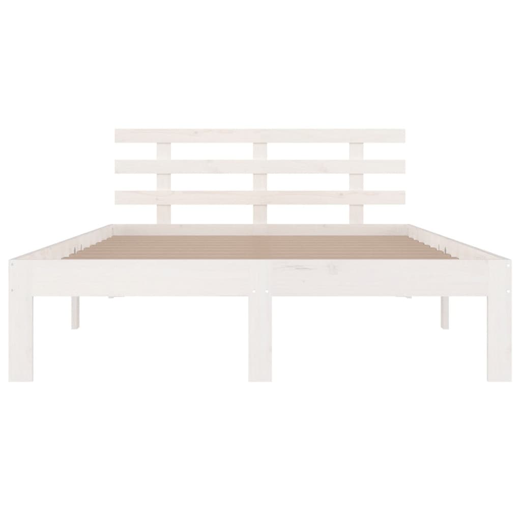 Bed Frame without Mattress White 135x190cm Double