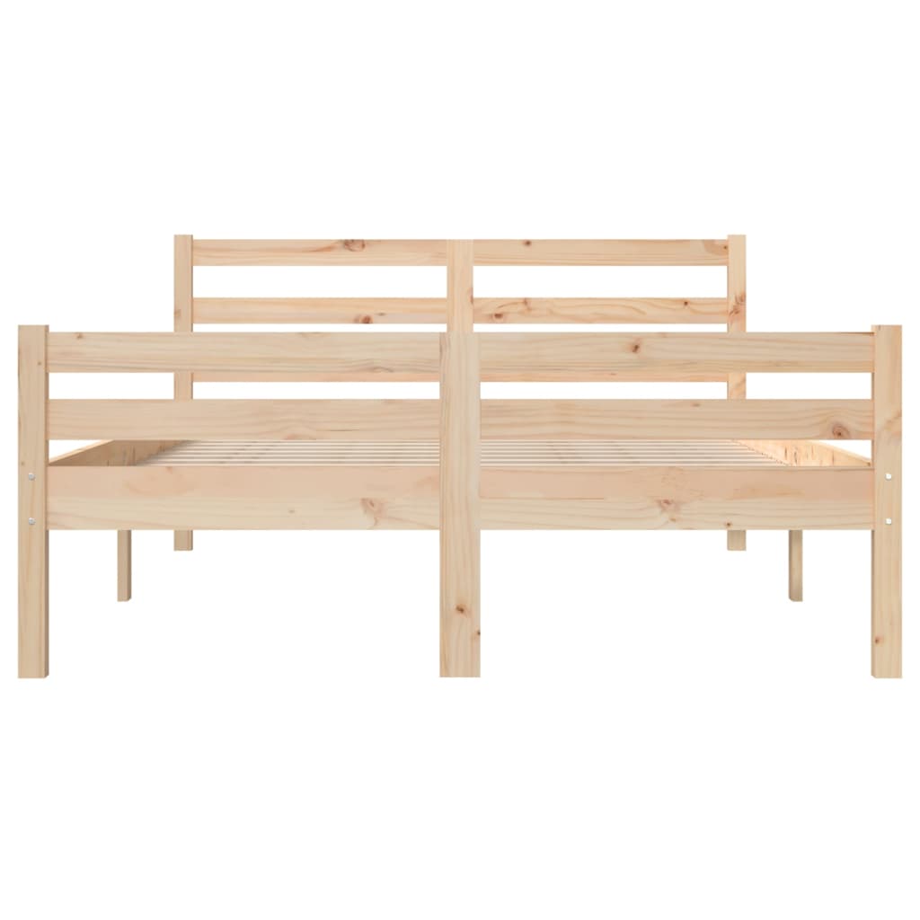Bed Frame without Mattress Solid Wood 160x200 cm