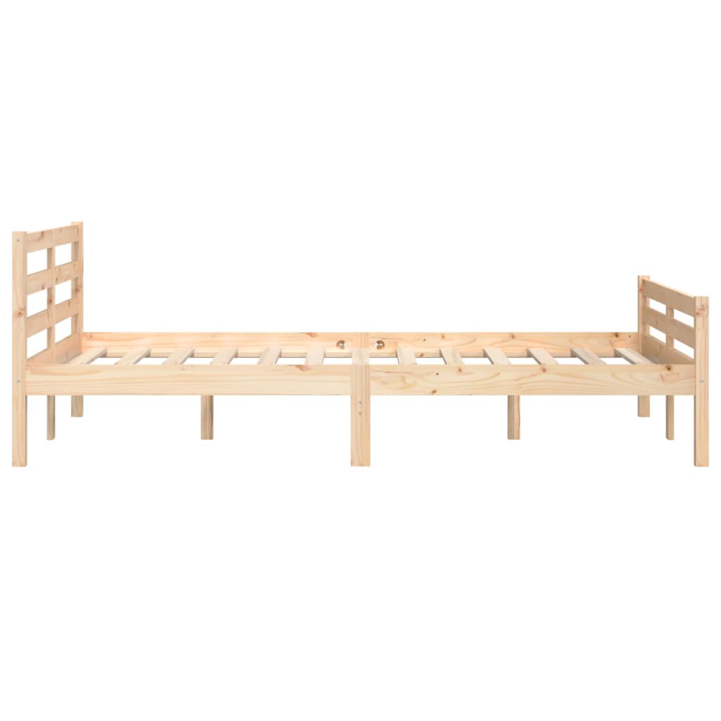 Bed Frame without Mattress Solid Wood 160x200 cm