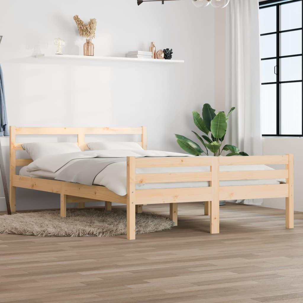 Bed Frame without Mattress Solid Wood 160x200 cm
