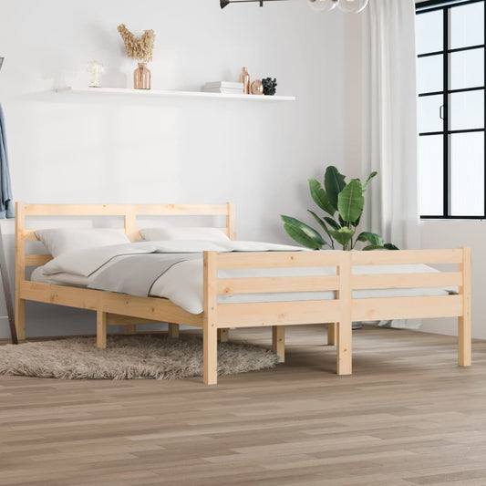 Bed Frame without Mattress Solid Wood 160x200 cm