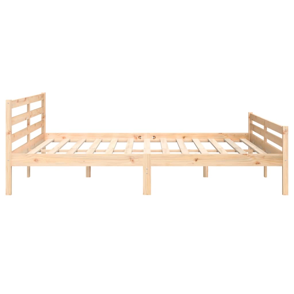 Bed Frame without Mattress Solid Wood 200x200 cm