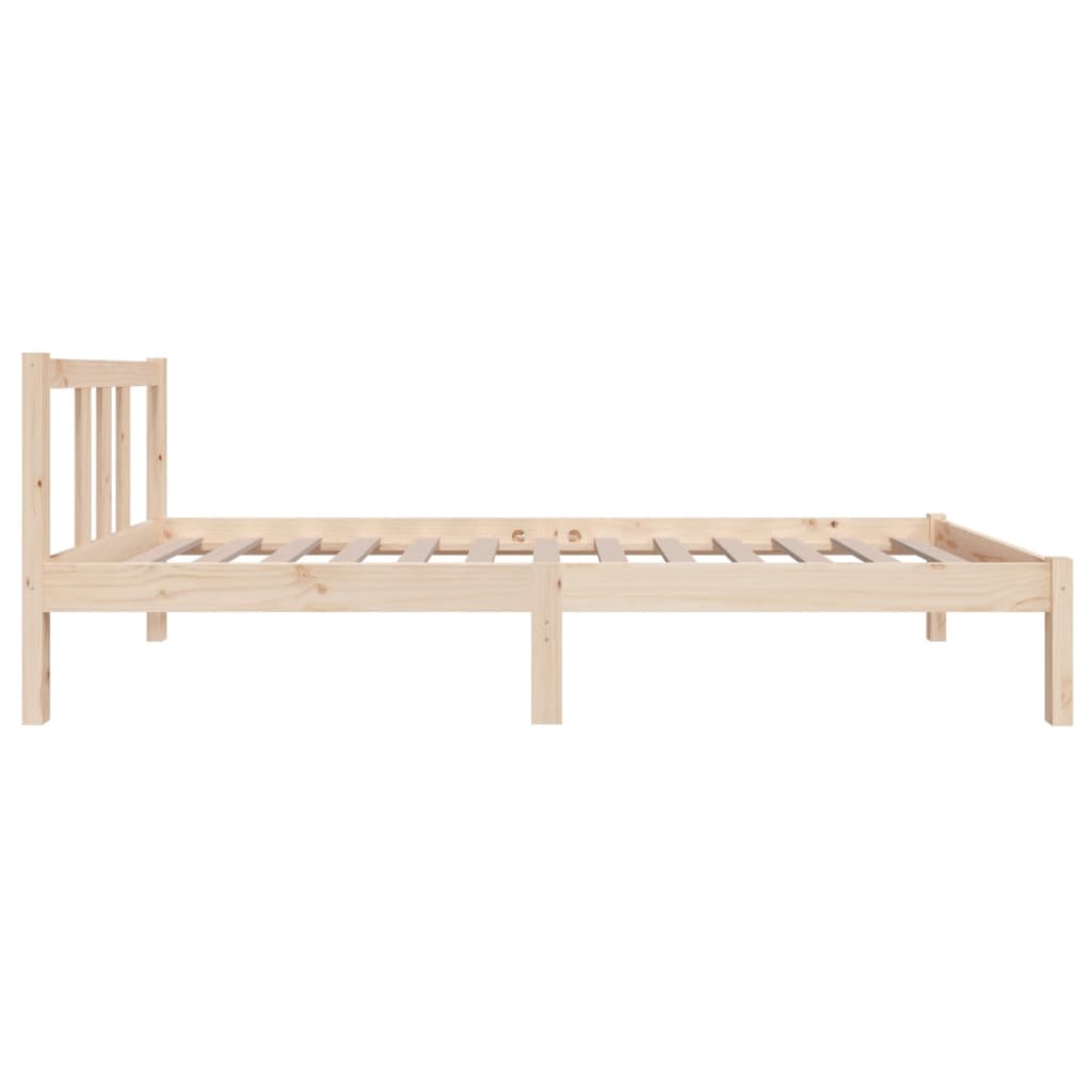 Bed Frame without Mattress Solid Wood 75x190 cm Small Single Small Single