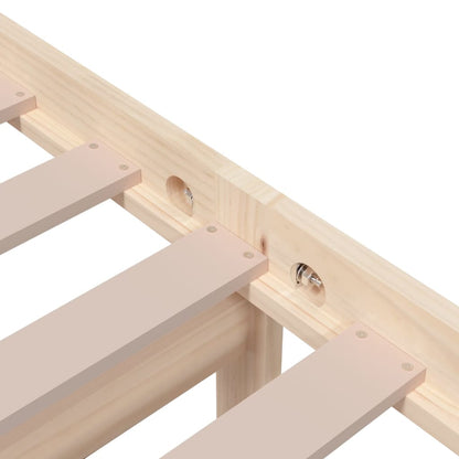 Bed Frame without Mattress Solid Wood 75x190 cm Small Single Small Single