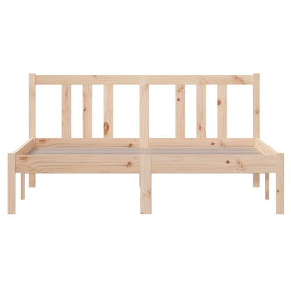 Bed Frame without Mattress Solid Wood 135x190 cm Double Double
