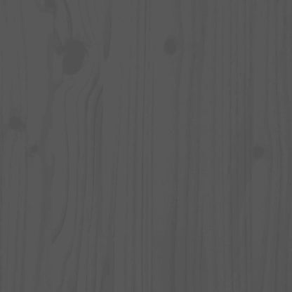 Bed Frame without Mattress Grey Solid Wood 160x200 cm