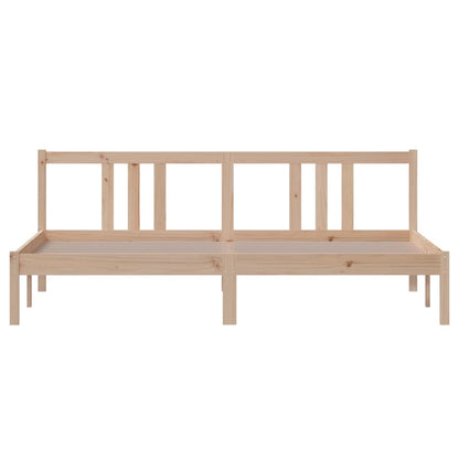 Bed Frame without Mattress Solid Wood 180x200 cm Super King Super King Size