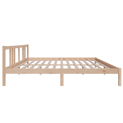 Bed Frame without Mattress Solid Wood 180x200 cm Super King Super King Size