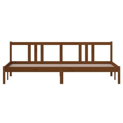 Bed Frame without Mattress Honey Brown Solid Wood 200x200 cm