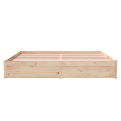 Bed Frame without Mattress Solid Wood 180x200 cm Super King Super King Size
