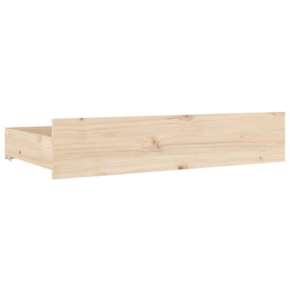 Bed Drawers 4 pcs Solid Wood Pine