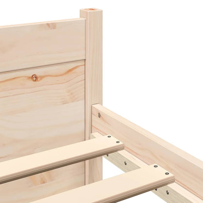 Bed Frame without Mattress Solid Wood 135x190 cm Double Double