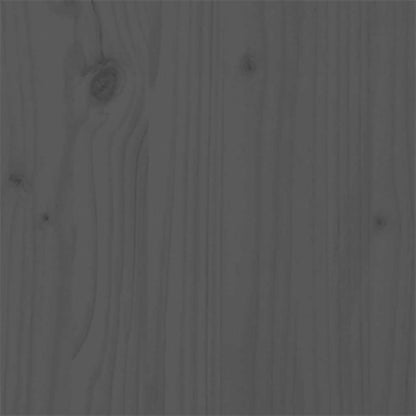 Bed Frame without Mattress Grey Solid Wood 135x190 cm Double Double