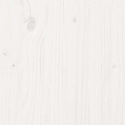 Bed Frame without Mattress White Solid Wood 90x200 cm