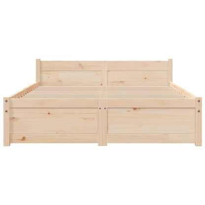 Bed Frame without Mattress Solid Wood 120x200 cm