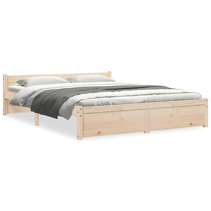 Bed Frame without Mattress Solid Wood 140x200 cm