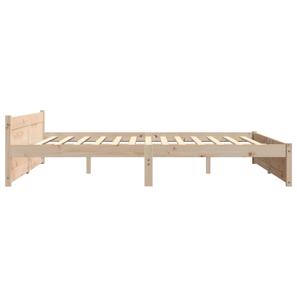 Bed Frame without Mattress Solid Wood 180x200 cm Super King Super King Size