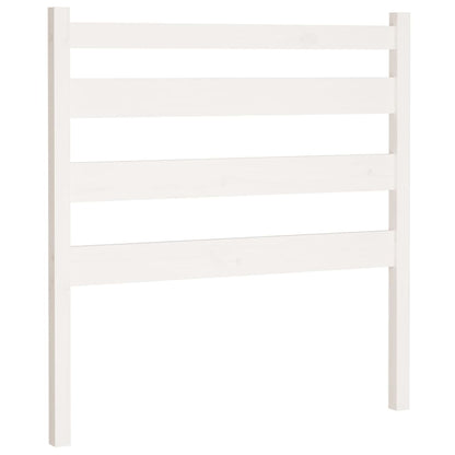 Bed Headboard White 106x4x100 cm Solid Wood Pine
