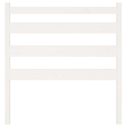 Bed Headboard White 106x4x100 cm Solid Wood Pine