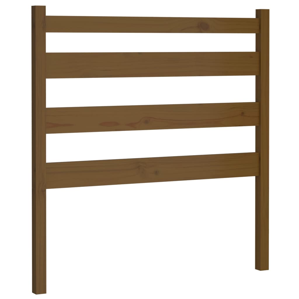 Bed Headboard Honey Brown 106x4x100 cm Solid Wood Pine