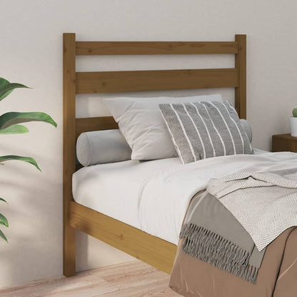 Bed Headboard Honey Brown 106x4x100 cm Solid Wood Pine