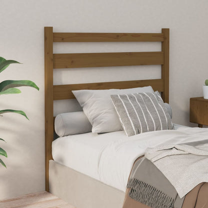 Bed Headboard Honey Brown 106x4x100 cm Solid Wood Pine