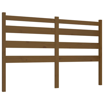 Bed Headboard Honey Brown 126x4x100 cm Solid Wood Pine