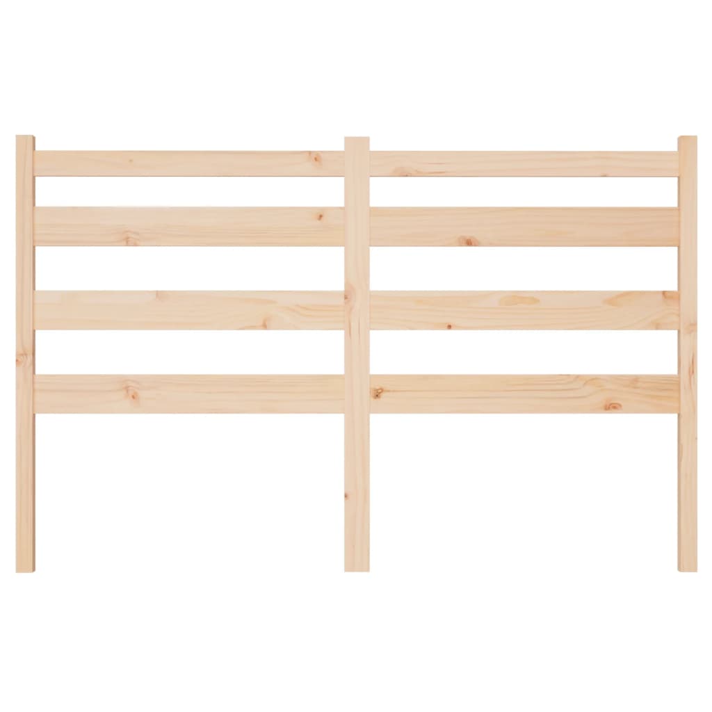 Bed Headboard 146x4x100 cm Solid Wood Pine