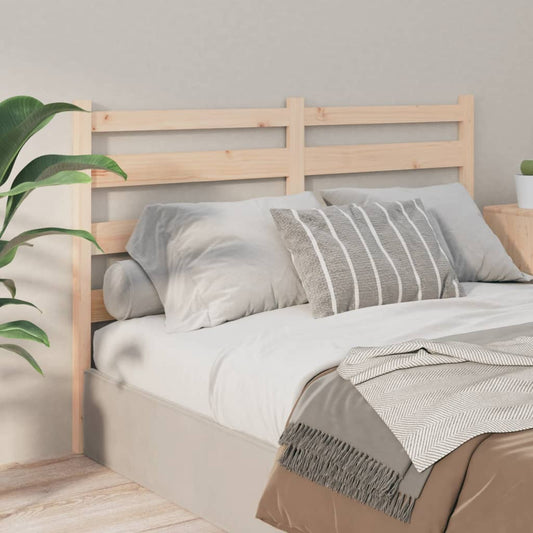 Bed Headboard 146x4x100 cm Solid Wood Pine