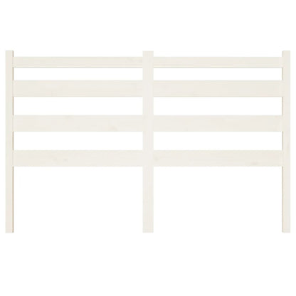 Bed Headboard White 166x4x100 cm Solid Wood Pine