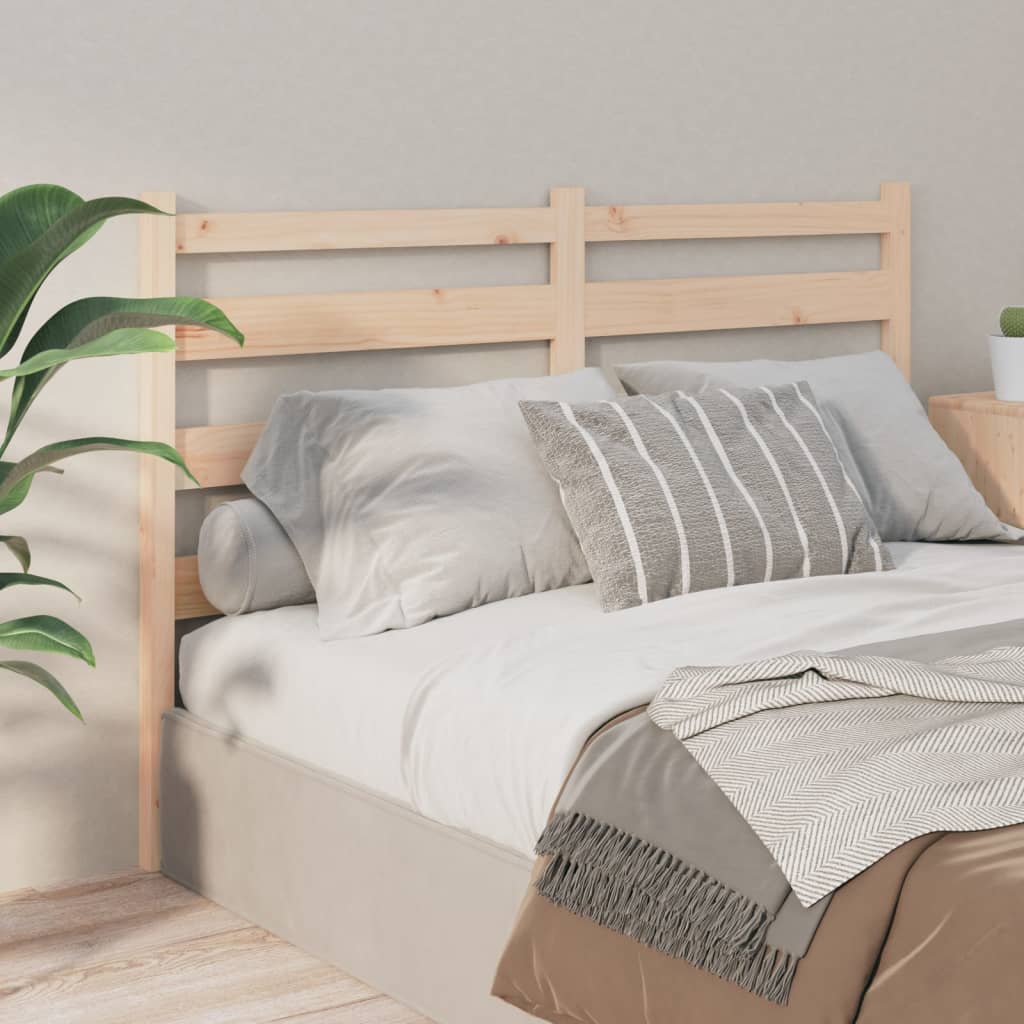 Bed Headboard 206x4x100 cm Solid Wood Pine