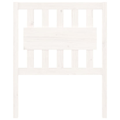 Bed Headboard White 80.5x4x100 cm Solid Wood Pine