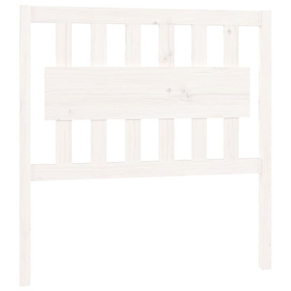 Bed Headboard White 95.5x4x100 cm Solid Wood Pine